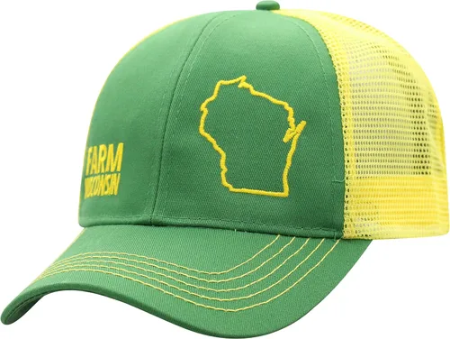 Vista 137 de John Deere Gorra de béisbol con logotipo y malla trasera con contraste, para hombre