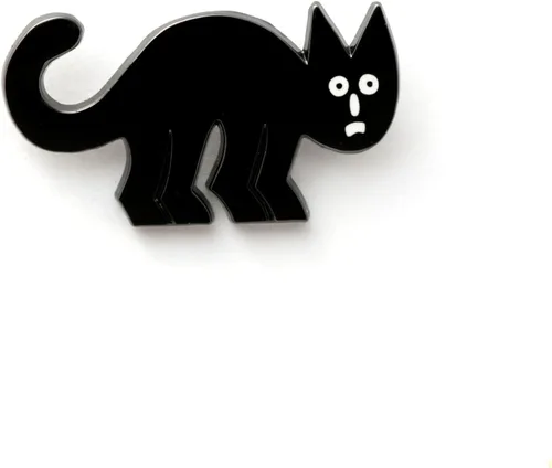 Vista 25 de FCFD Black Cat Enamel Pins Best Cat Brooch and Lapel pins for men and women Black Cat Pins