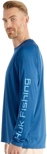 Vista 2 de HUK Camiseta de pesca de manga larga ventilada Pursuit para hombre (+30 UPF)