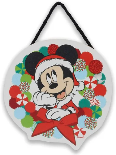 Vista 23 de Disney - Cartel colgante de madera con texto en inglés «The Nightmare Negro/Blanco