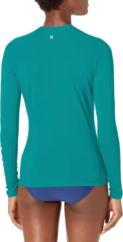 Vista 2 de Hurley Rashguard de manga larga estándar OAO para mujer