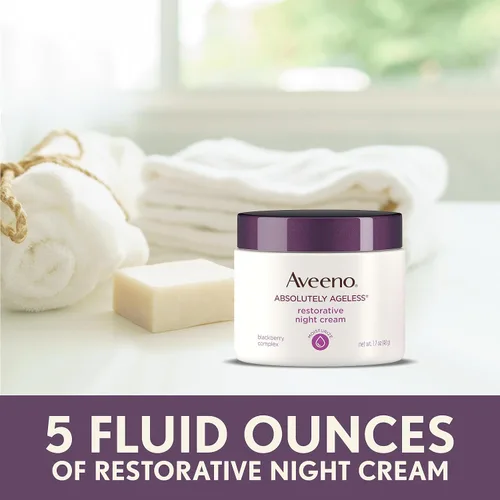 Vista 7 de Aveeno crema facial nocturna restaurativa antienvejecimiento