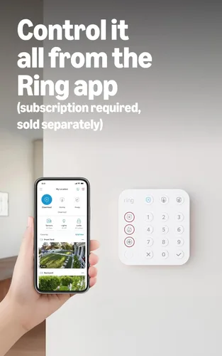 Vista 3 de Kit de Alarma Ring de 5 piezas: sistema de seguridad inalámbrico para casa inteligente, expandible, configuración fácil, control con app móvil