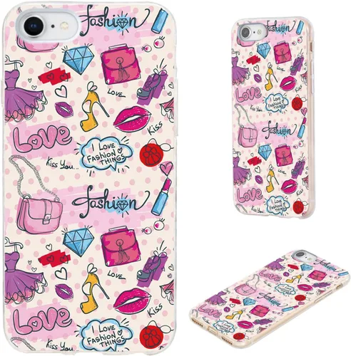 Vista 11 de Funda protectora completa delgada y suave de TPU transparente para iPhone SE 2022/2020, iPhone 8/7/6S/6 - Diseño de música divertida guitarra