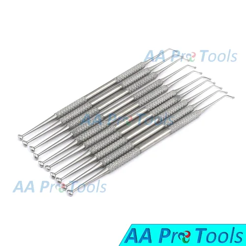 Vista 2 de AA PRO - 10 unidades de bruñidor de bolas dentales 751-27/29 compuesto de amalgama de plástico, instrumentos de restauración de calidad A+