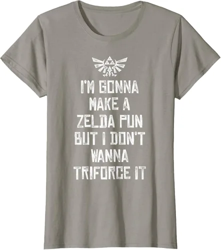 Vista 46 de Nintendo Zelda Funny Triforce It Pun - Camiseta gráfica, Negro, S