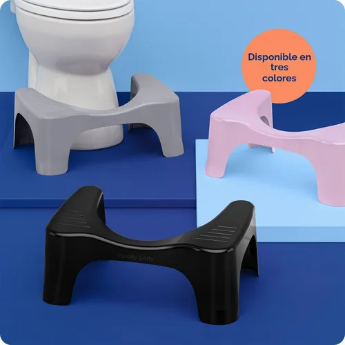 Vista 7 de Squatty Potty The Original - Taburete de inodoro de baño, ligero curvo con diseño elegante y moderno, negro, 7 pulgadas
