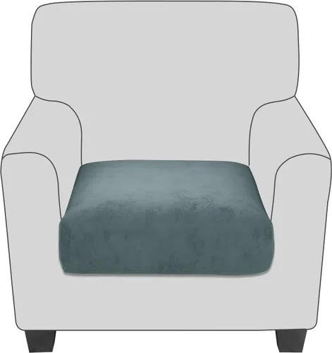 Vista 20 de Fundas de cojín de terciopelo para asiento de sofá, fundas elásticas para cojines de sofá, antideslizantes, protectores de muebles, fundas de cojín