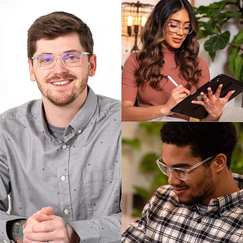 Vista 7 de Readerest Blue Light Reading Glasses - Lightweight Computer Glasses w/Spring Hinges - UV Protection, Anti Glare & Eye Strain
