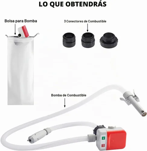 Vista 2 de Bomba de transferencia de combustible UPTIVAR alimentada por batería con sensor de parada automática, protección contra fugas (3.2 GPM), manguera