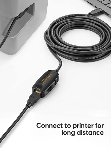 Vista 4 de CableCreation Cable de extensión USB 3.0 activo de 16.4 pies, extensor USB 3.0 macho a hembra con amplificador de señal, compatible con Oculus Quest