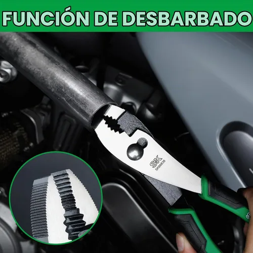 Vista 6 de SK Alicates para juntas deslizantes de 8 pulgadas, 2 posiciones con dientes