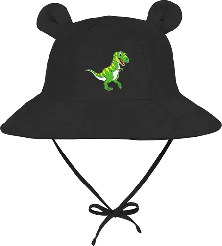 Vista 6 de Zando Sombreros de playa de ala ancha para bebés y niñas, protección solar, sombrero de verano