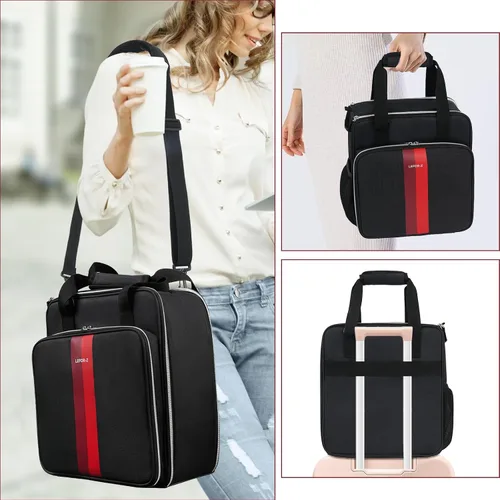 Vista 6 de LEFOR·Z Bolsa de viaje para cafetera, compatible con Keurig K-Mini, funda de transporte para cafetera de una sola porción compatible con K-Mini Plus