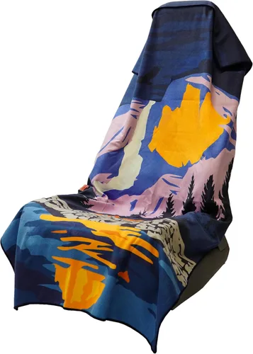 Vista 14 de Sprints Toalla atlética para correr, tamaño completo, funda de asiento de automóvil, microfibra de rendimiento (bandera estadounidense)