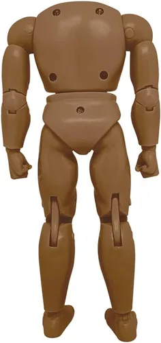Vista 2 de Figures Toy Company Cuerpo muscular retro tipo S de 8 pulgadas (afroamericano)