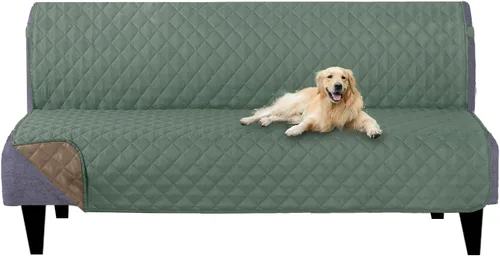 Vista 120 de U-NICE HOME Funda para sillón reclinable, reversible, con correas elásticas, resistente al agua, protege de perros y mascotas, sillón pequeño