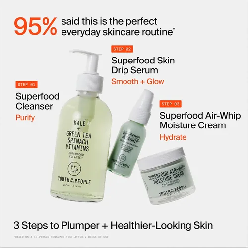 Vista 13 de Youth To The People Limpiador facial Superfood - Lavado facial diario de Kale + té verde, removedor de maquillaje suave, con antioxidantes calmantes