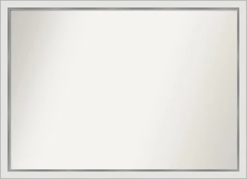 Vista 517 de Amanti Art Espejo personalizado, espejo de baño estrecho Alexandria White Wash, espejo de pared o espejo de tocador de baño sobre el fregadero