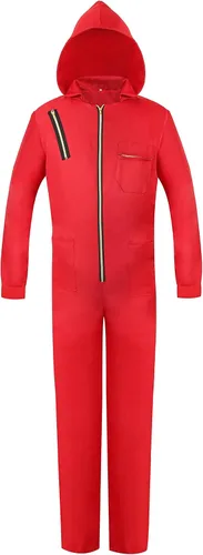 Vista 7 de Halloween Red Money Jumpsuit Cosplay Party Tracksuit Outfits Props Role Play Red Classic Costume from TV Series