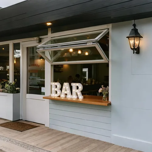 Vista 2 de Letrero de BAR, luces de letras de marquesina iluminadas colgables, luces LED de letras alimentadas por batería para pub丨bar casero丨cafeterías