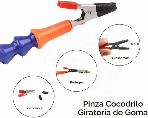 Vista 4 de Herramienta de tercera mano – Estación de soldadura mano – 3 brazos flexibles con tornillo de banco ajustable para mesa de escritorio, soporte