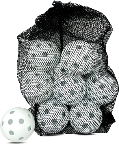 Vista 16 de 6 -Pack Pickleball Balls, 26 Holes Outdoor Pickleballs, High Elasticity & Durable Pickle Balls for All Style Pickleball Paddles Indoor Pickleballs