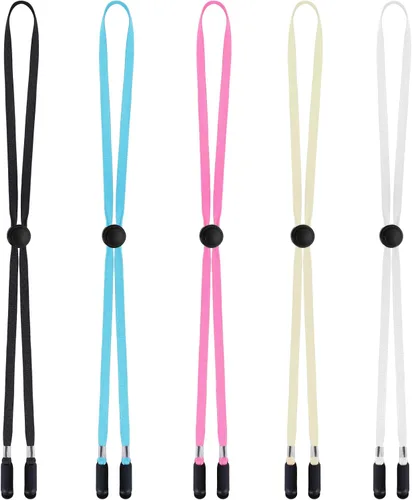 Vista 10 de Sucrain 5 clips ajustables para sombrero, cordón de barbilla para golf, pesca, navegación