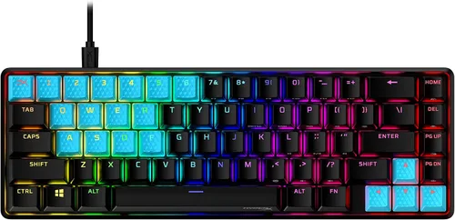Vista 7 de HyperX Teclas de goma Kit de accesorios para juegos 19 teclas diseño inglés EEUU azul