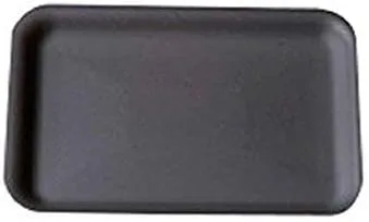 CKF 2SBK, bandejas de espuma negra #2S, bandejas desechables estándar para carne de supermercado, aves de corral, bandejas de alimentos congelados,