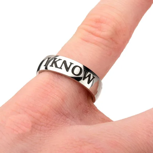 Vista 2 de Star Wars Anillo unisex de acero inoxidable I Know Talla 12