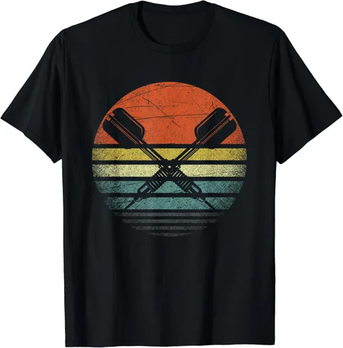 Vista 2 de Vintage Darts Arrows Sunset Pub Retro Dart Lover - Camiseta, Negro, S