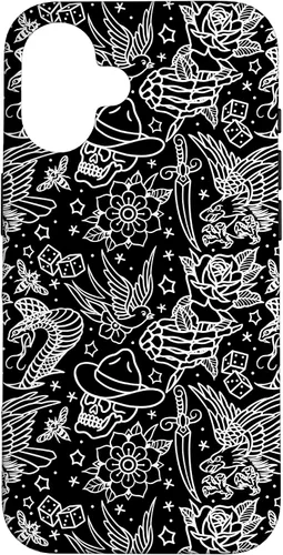 Vista 32 de Funda de arte de tatuaje tradicional americano para iPhone 17