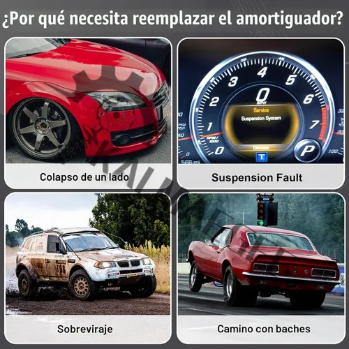 Vista 7 de 2 puntales de amortiguador delantero para Lexus GX470 4.7L 2003