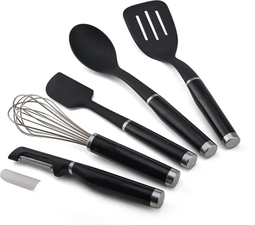 Vista 3 de KitchenAid Juego de herramientas y artilugios clásicos, 15 piezas, negro