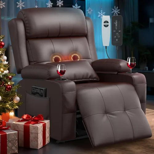 Vista 34 de Sofá reclinable de dos plazas, asientos de cine en casa, sofá reclinable con USB, consola central, sillón reclinable de pared para caravana