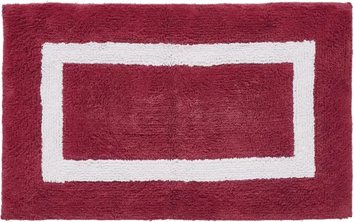 Vista 75 de Better Trends - Alfombra de baño 100% algodón reversible, altamente absorbente y lavable a máquina, suave, tapete de ducha para piso de baño