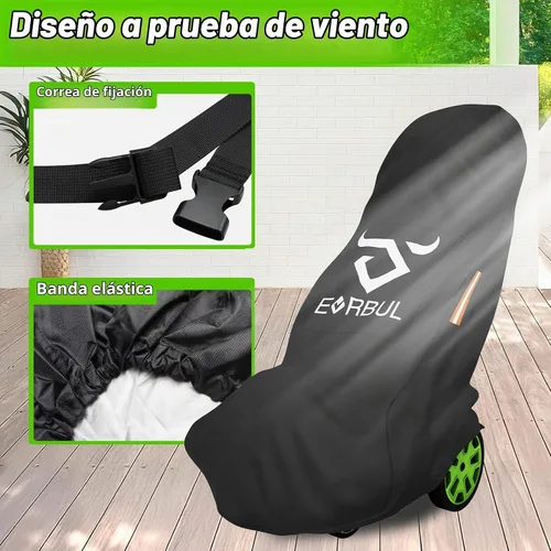 Vista 7 de EVRBUL - Funda universal para hidrolimpiadora a presión de estilo vertical u horizontal, cubierta impermeable para lavadora a presión