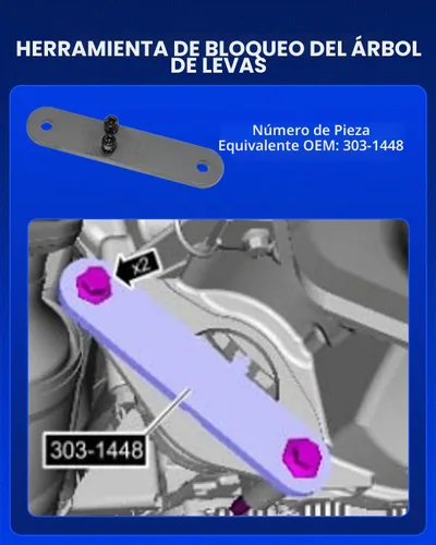 Vista 5 de Kit de herramientas de sincronización de alineación del árbol de levas para Land Rover Jaguar Discovry 4 Rang Rover Sport V8 5.0L V6 3.0L Juego