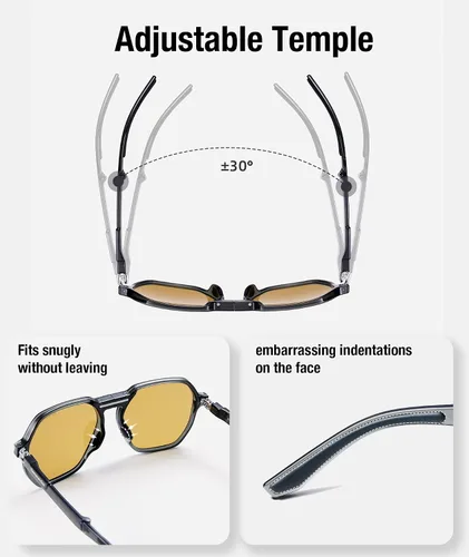 Vista 6 de BENEUNDER Gafas de sol plegables polarizadas ultraligeras con protección UV400