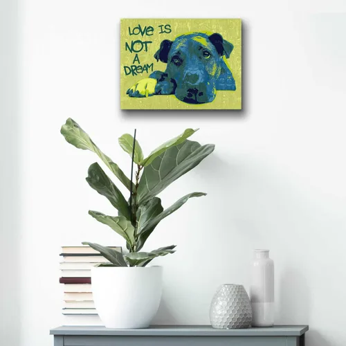 Vista 7 de Epic Art 'Love Is Not A Dream' by Dean Russo, Acrylic Glass Wall Art, 16"x12