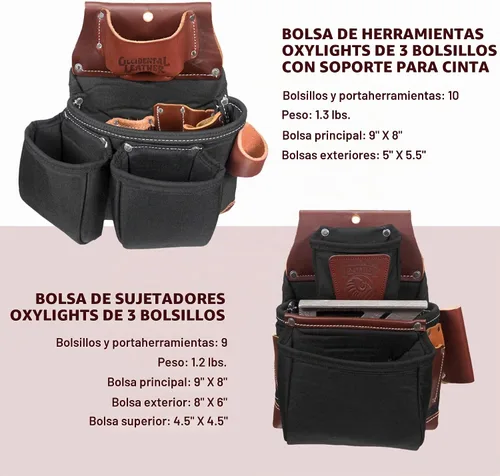 Vista 4 de Occidental Leather OxyLights Framer - Utility Holster Pouch Package with Double Outer Bag - Made in USA
