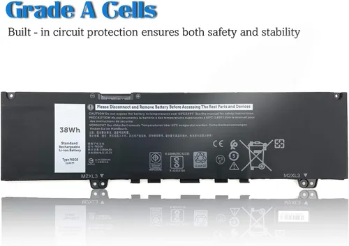 Vista 5 de F62G0 - Batería de repuesto para laptop Dell Inspiron 13 7000 2 en 1 7373 7370 7380 7386 5370 P83G P83G001 F62GO RPJC3 0RPJC3 39DY5 039DY5