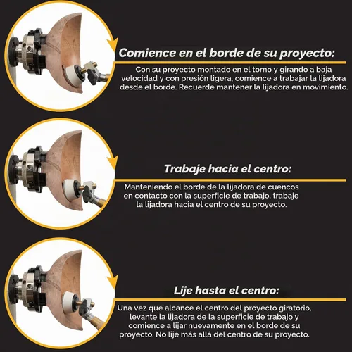 Vista 6 de Kit de herramientas de lijadora de tazón de 1" 2