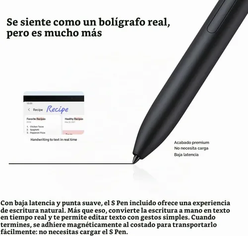 Vista 2 de Galaxy Tab S7 FE Pen para Samsung Galaxy Tab S7 FE S Pen Stylus Pen (negro)
