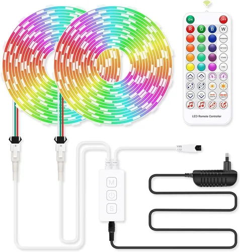 Vista 8 de Controlador LED SP611E Aplicación de música Bluetooth para WS2811WS2812 Tira de luz LED direccionable IR38 teclas DC5V 24V Multicolor