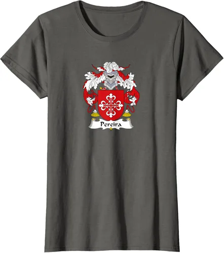 Vista 6 de Escudo de armas Pereira - Camiseta con escudo familiar, Negro