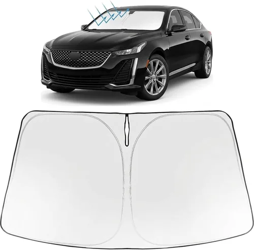 Vista 167 de Proadsy Parasol para parabrisas Rivian R1S 2022-2025 2026 de 4 capas plegable, protector de parasol frontal que bloquea los rayos UV, mantiene