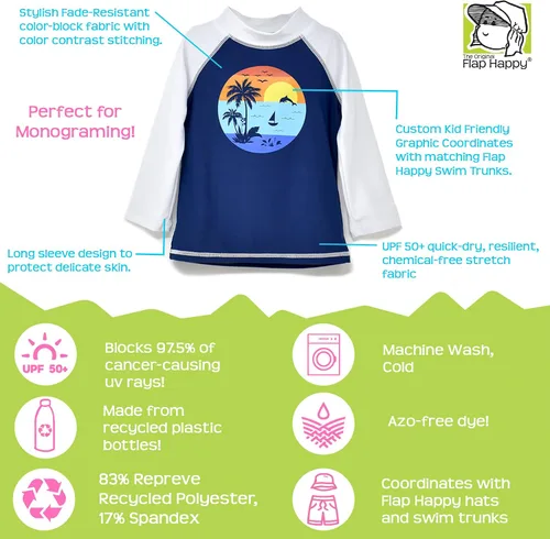 Vista 2 de Flap Happy Rash Guard para niños