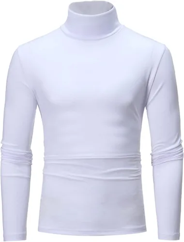 Vista 2 de MAQUIDE Suéter básico de punto con cuello alto para hombre